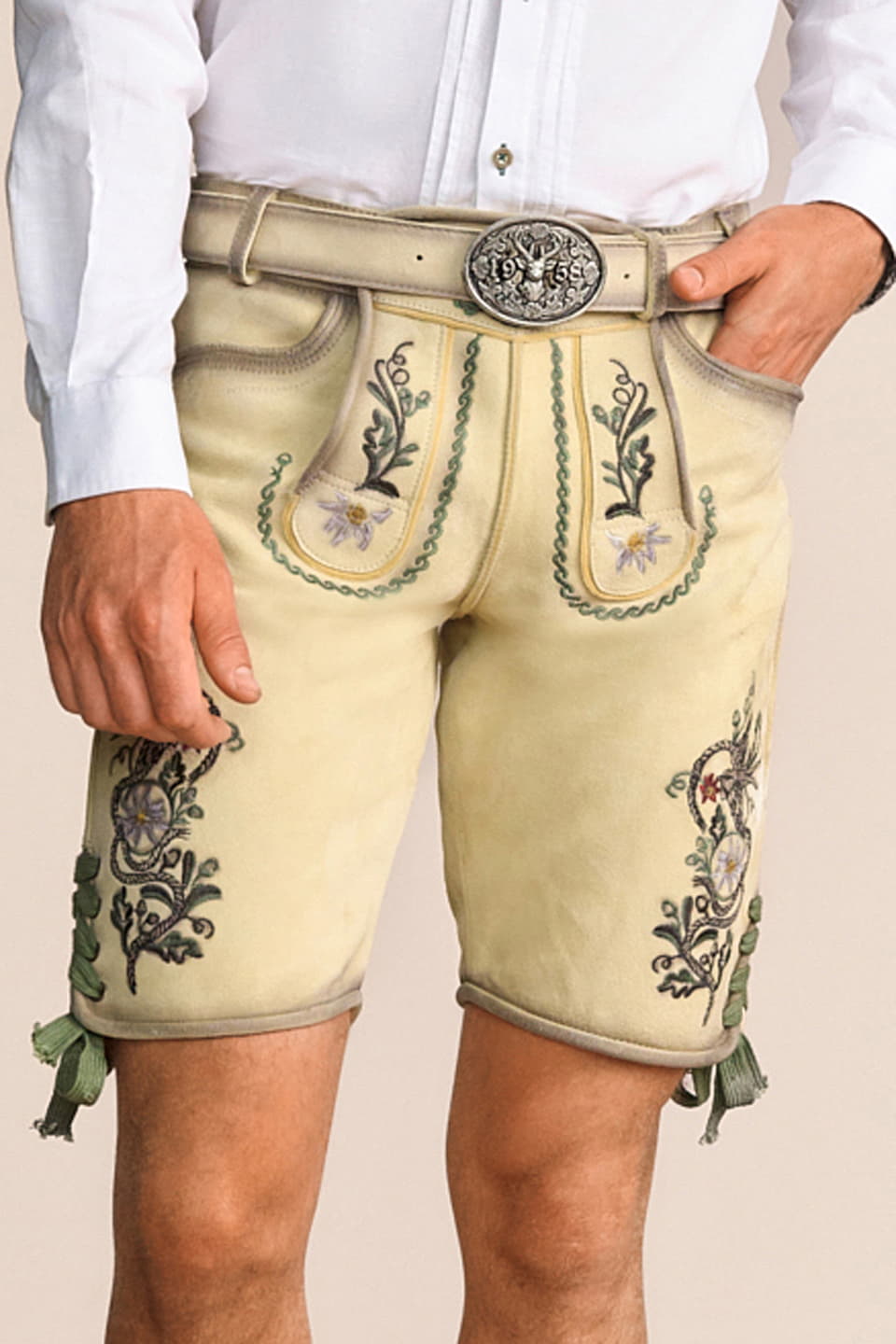 Lederhose Darian met riem