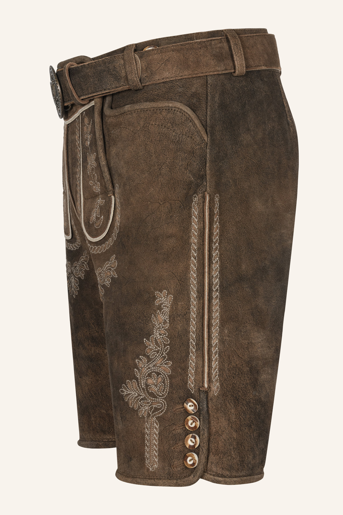 Lederhose Quan met riem