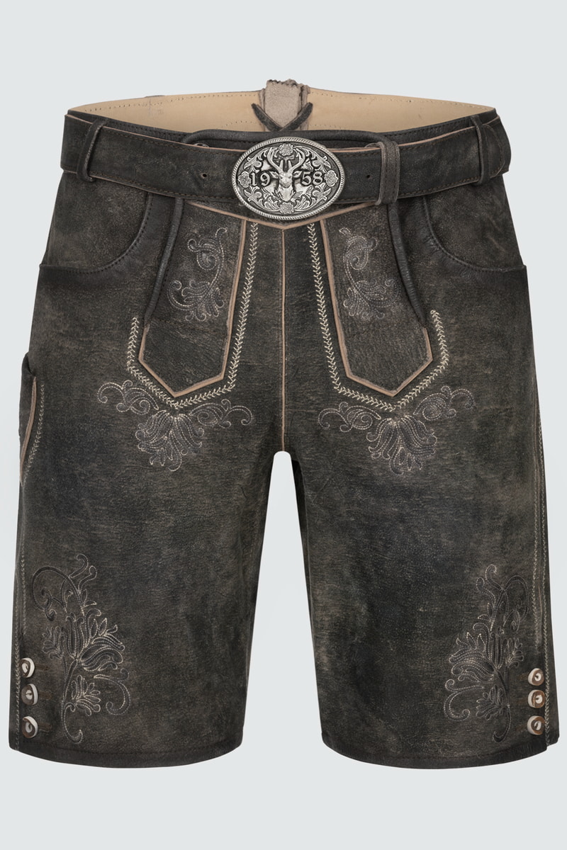 Lederhose Arijus met riem