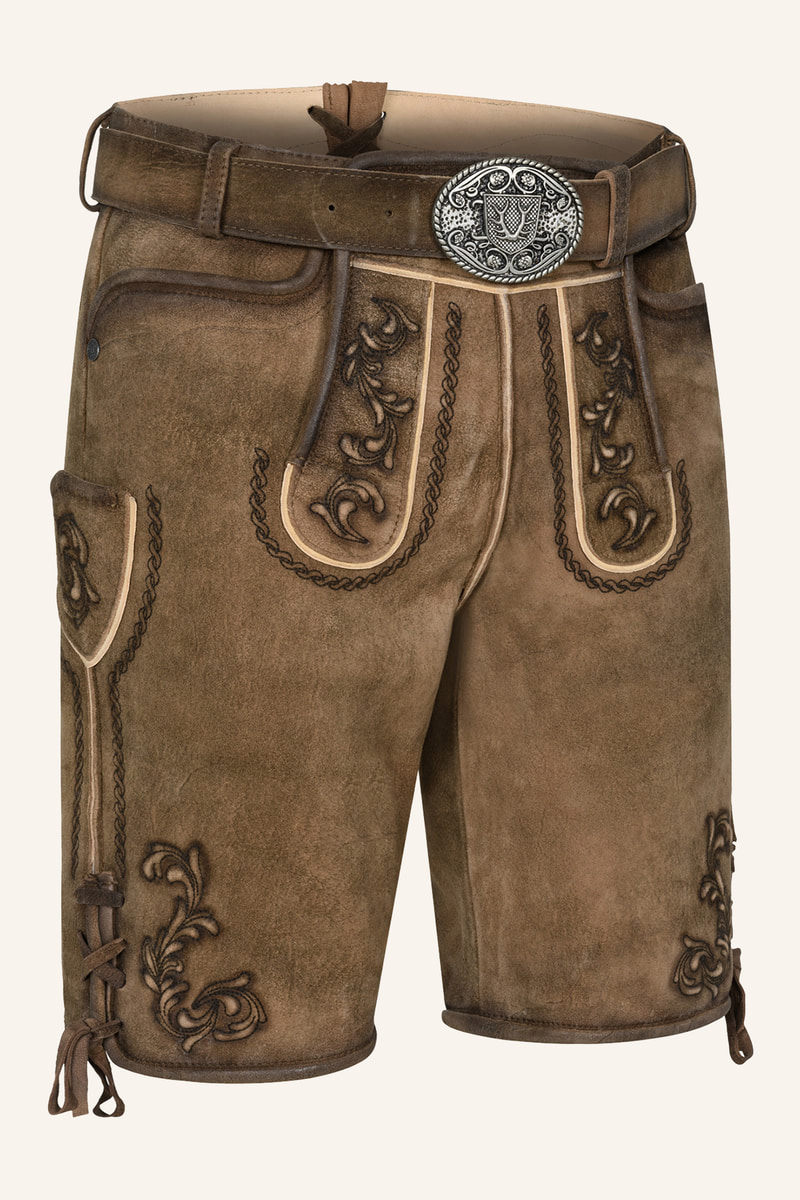 Lederhose Rodney met riem