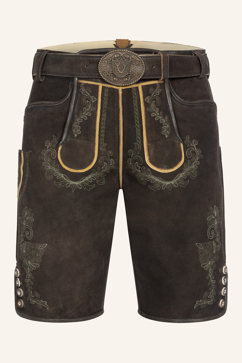 Lederhose Brandon met riem
