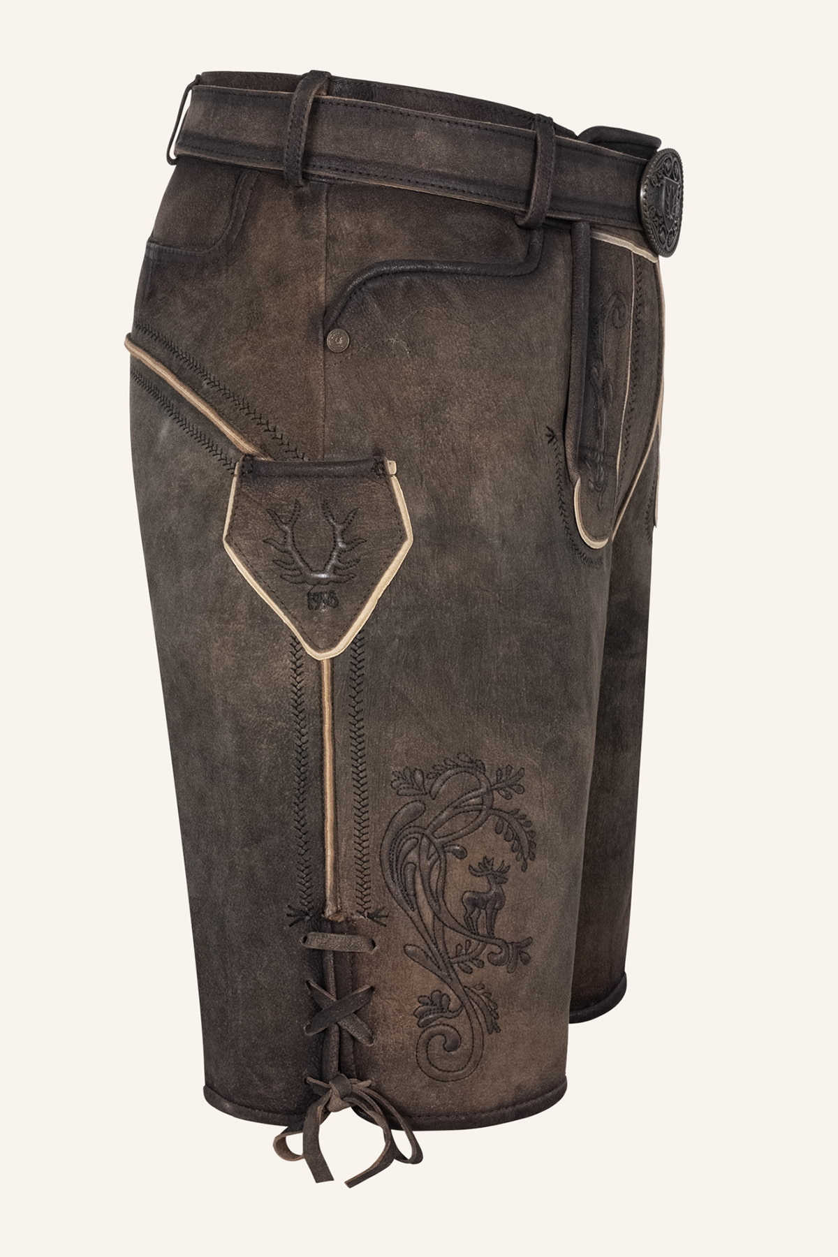 Lederhose Raul met riem