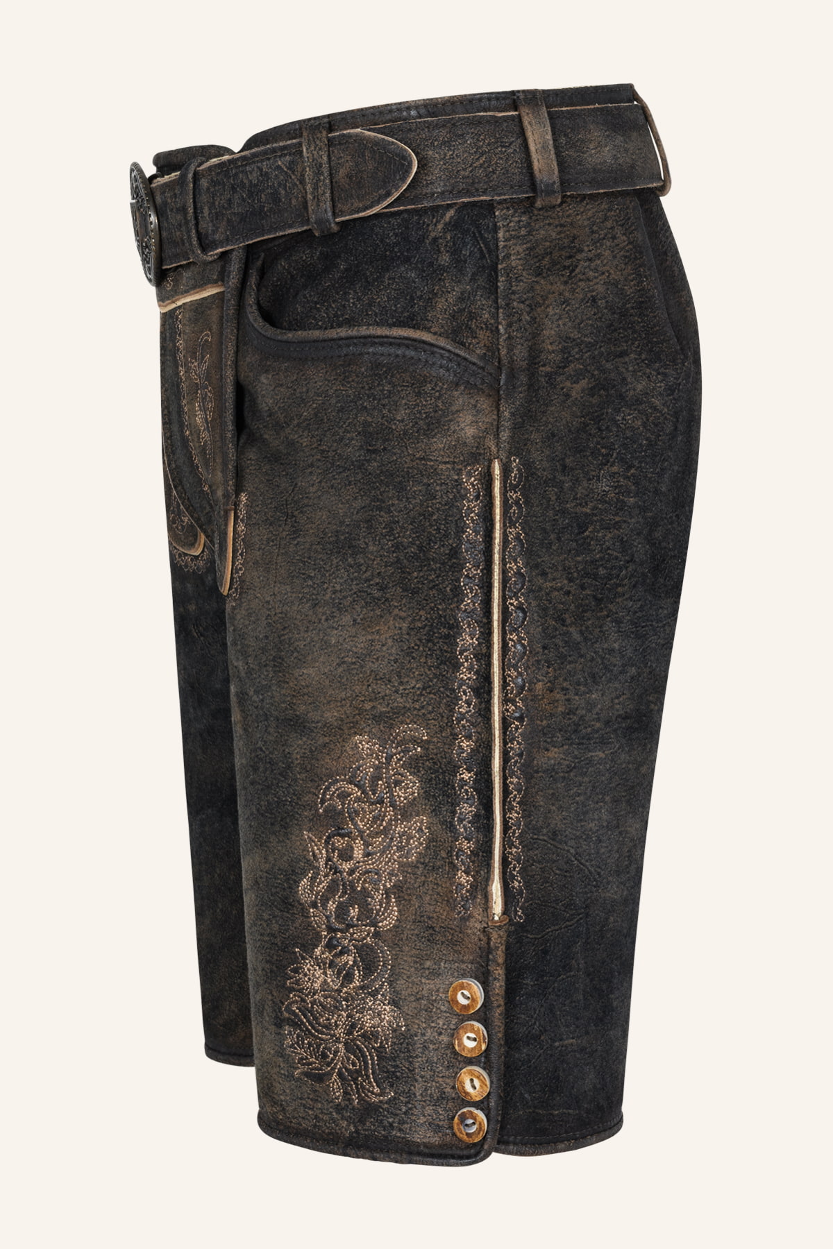 Lederhose Jihn met riem