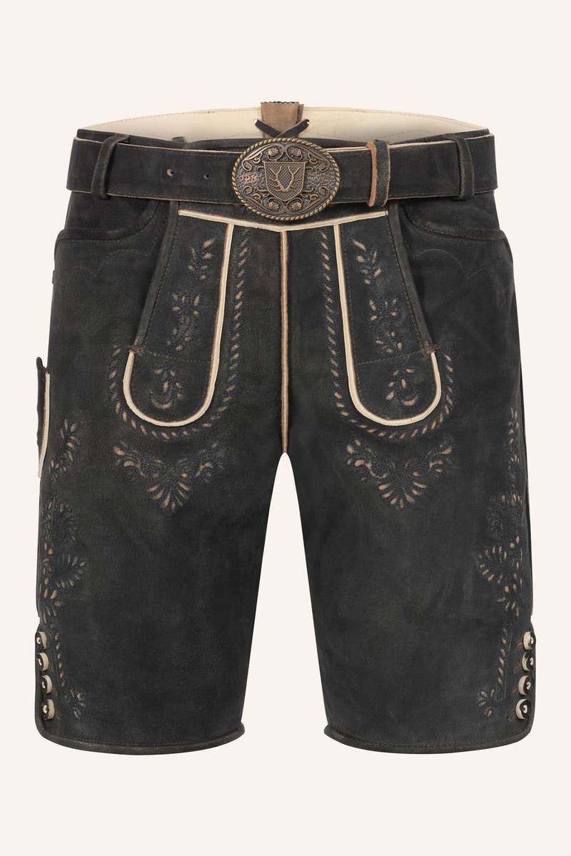 Lederhose Gaspar met riem