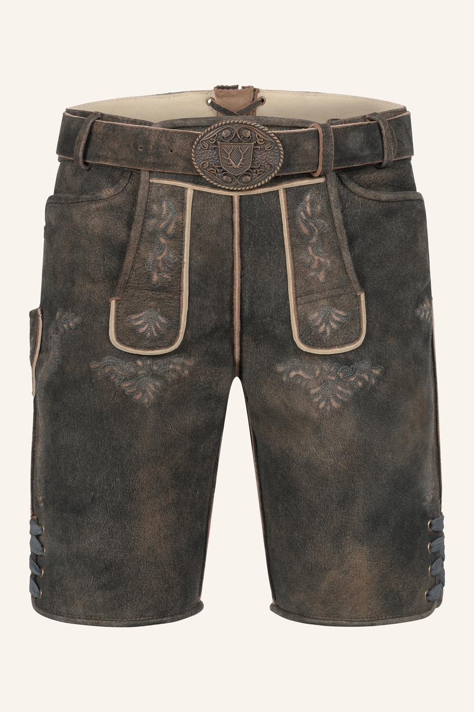 Lederhose Curtis met riem