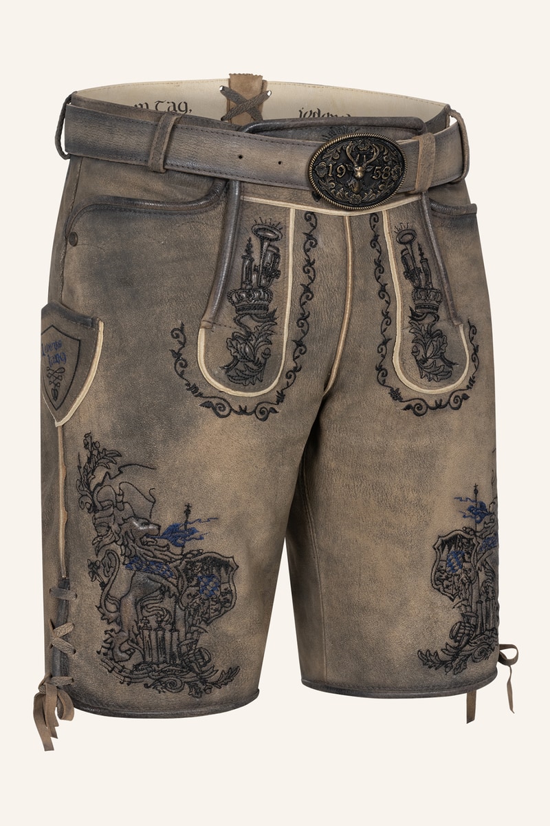 Lederhose Lebenslang met riem