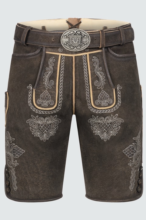 Lederhose Vinc met riem