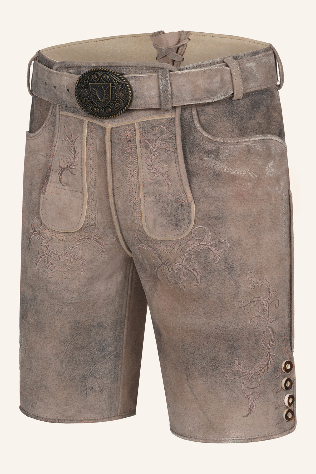 Lederhose Delio met riem