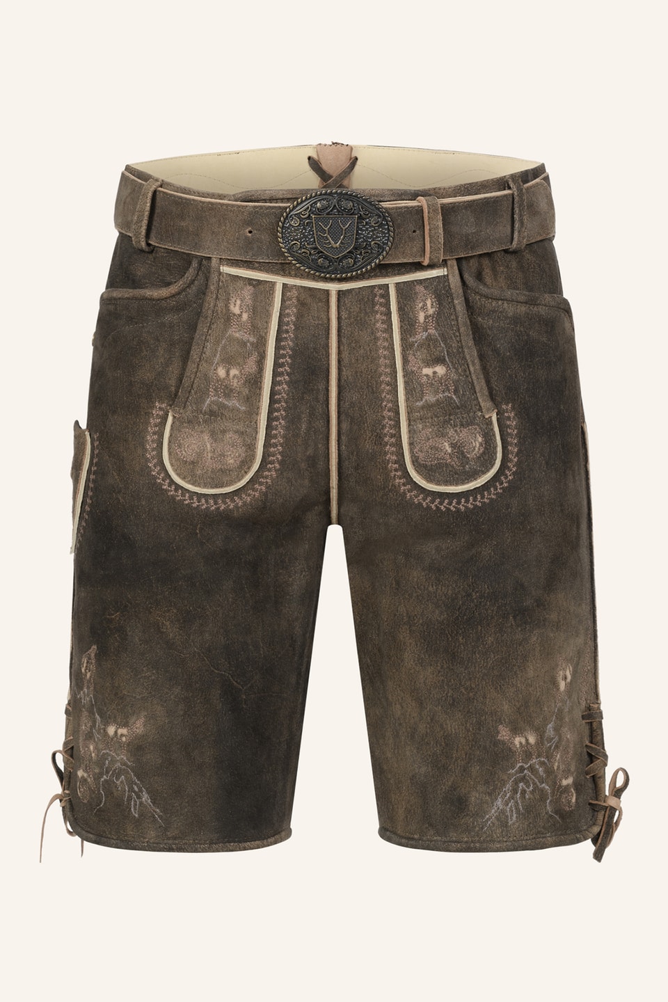 Lederhose Deniz met riem