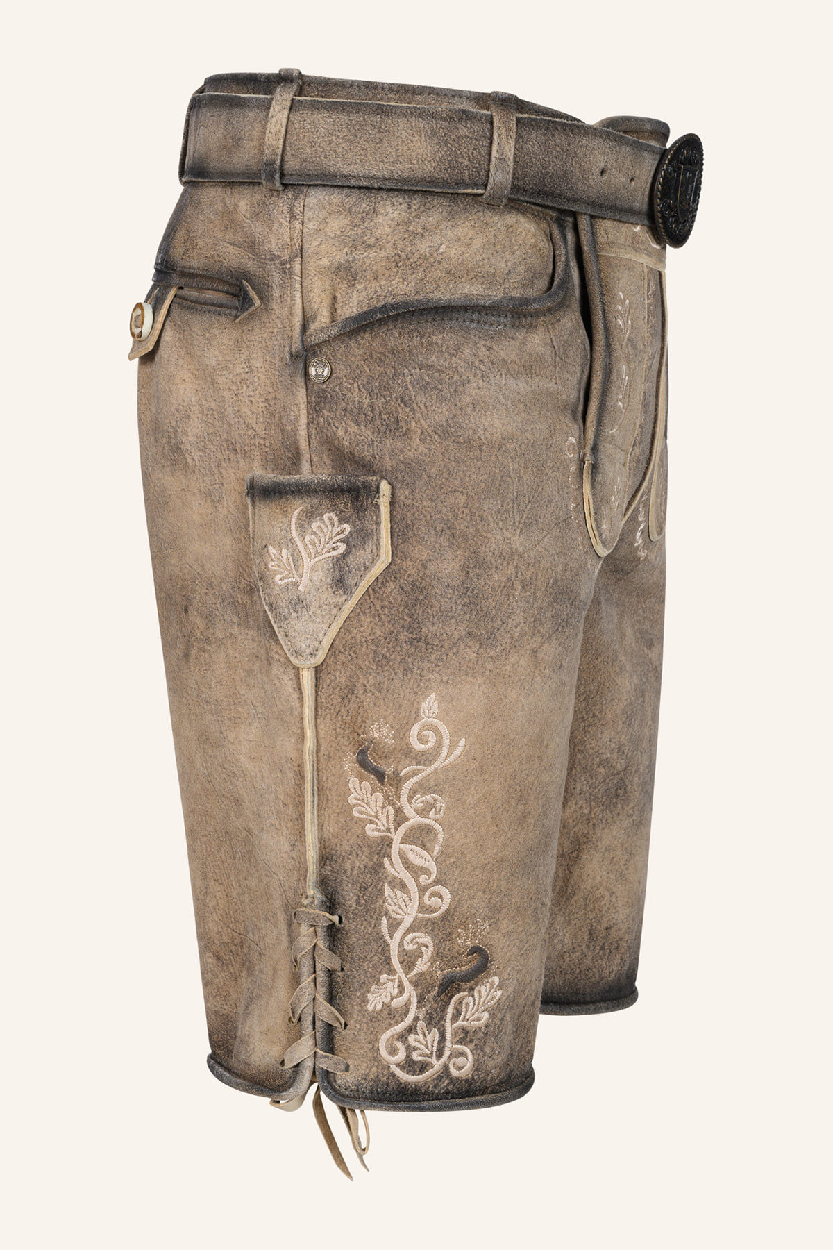 Lederhose Melo met riem