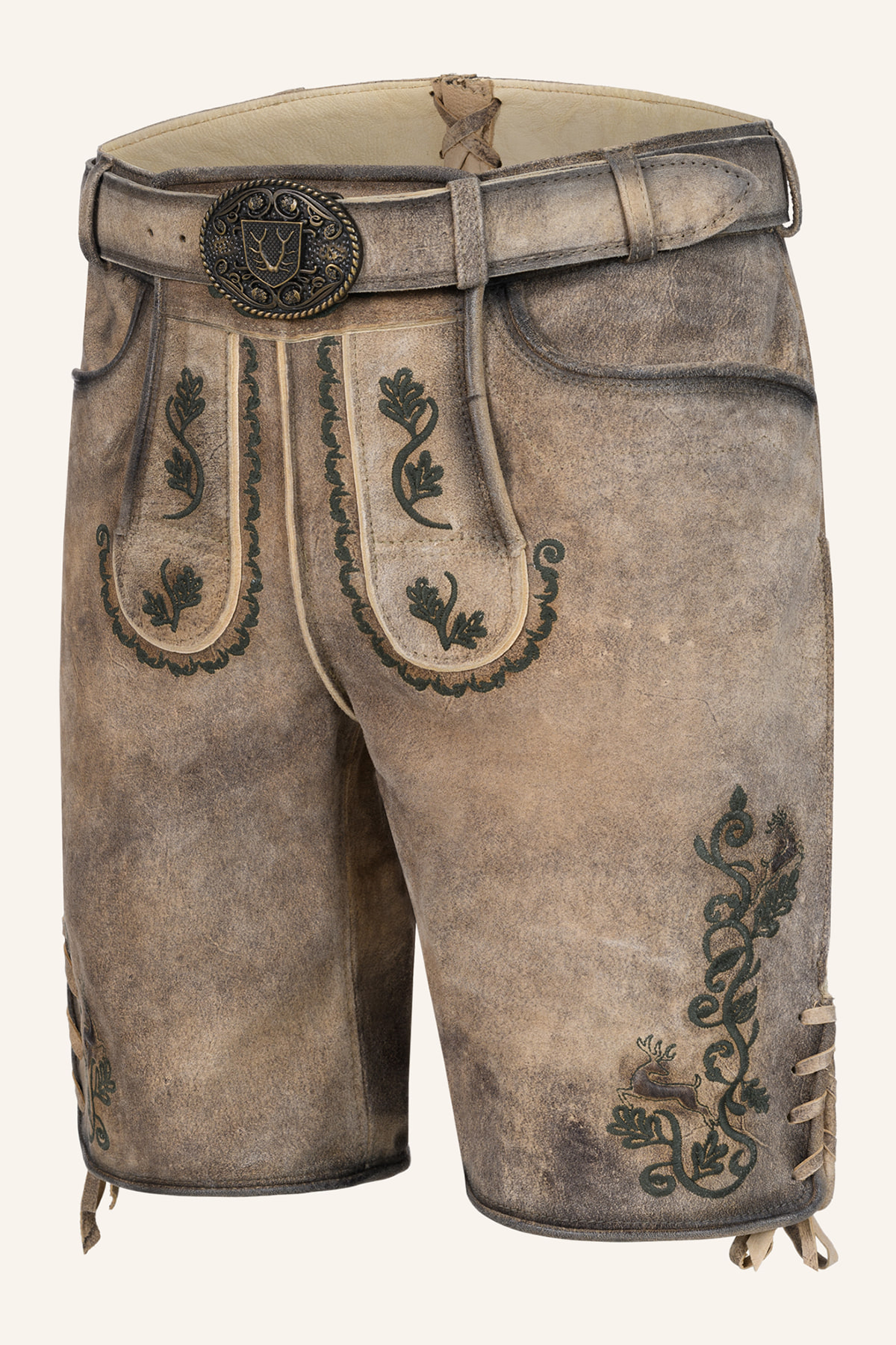 Lederhose Melo met riem