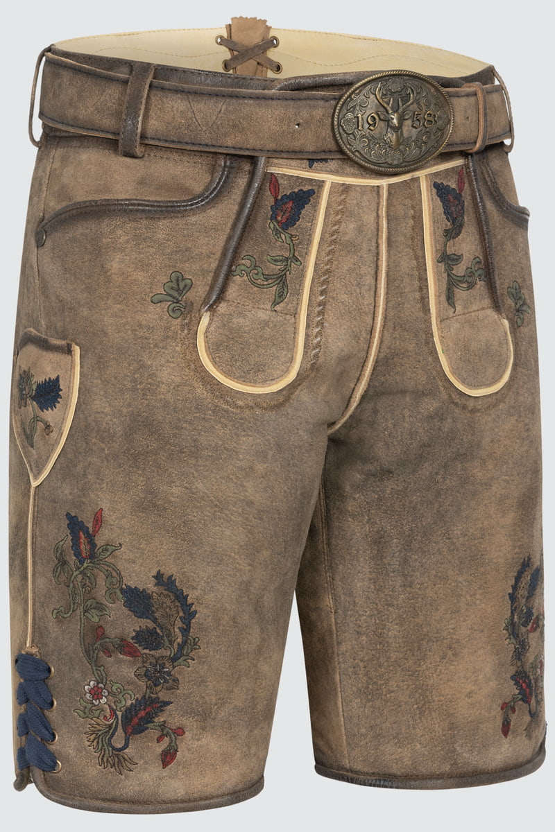 Lederhose Emil met riem