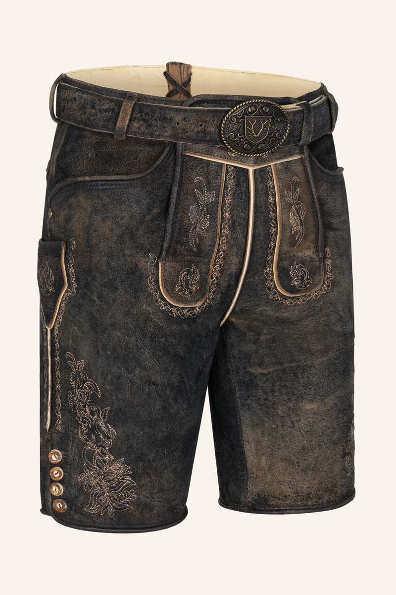 Lederhose Jihn met riem