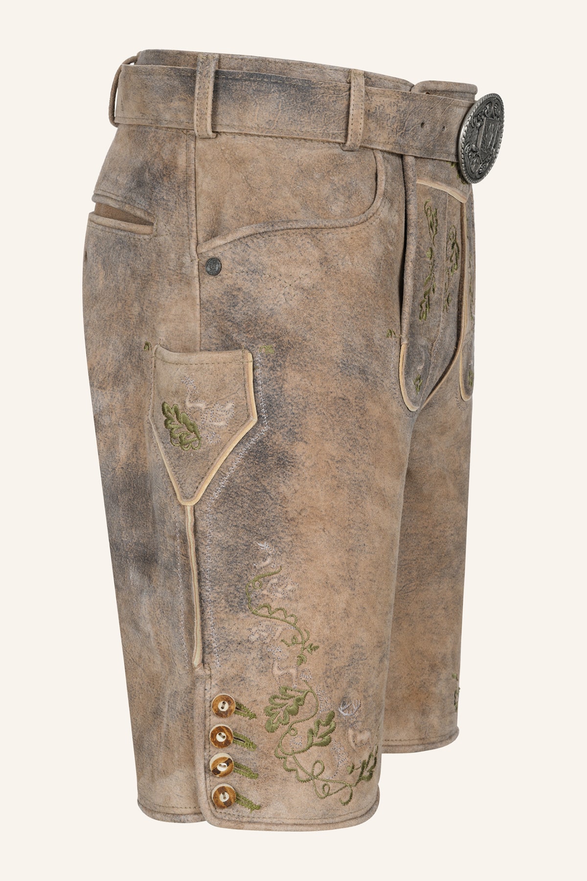 Lederhose Arthas met riem