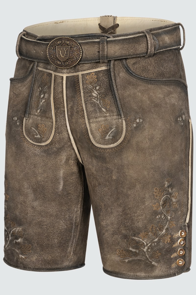 Lederhose Wanja met riem