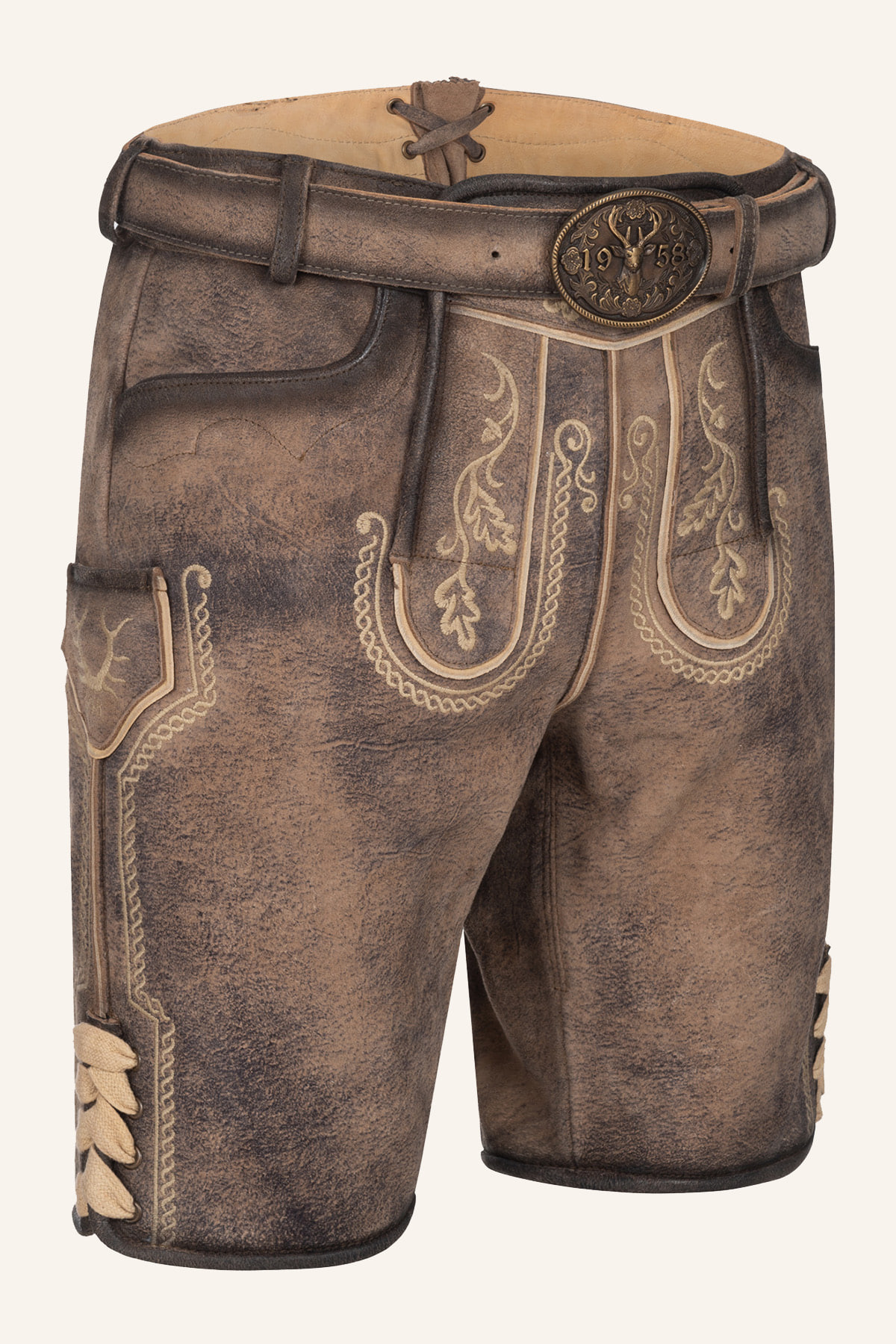 Lederhose Magnus met riem
