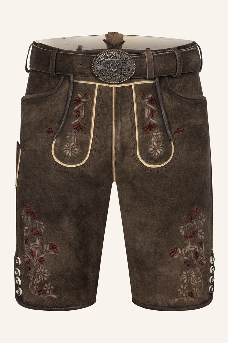 Lederhose Olivier met riem