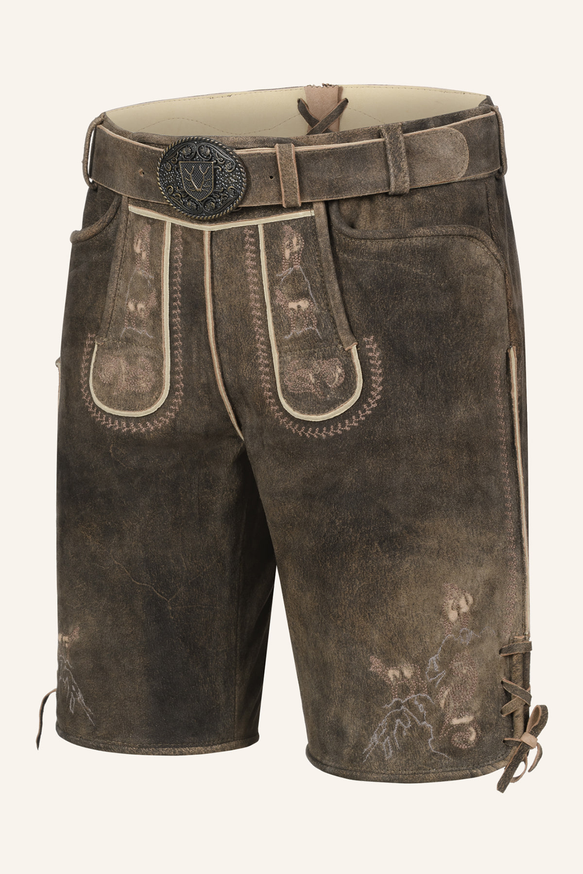 Lederhose Deniz met riem