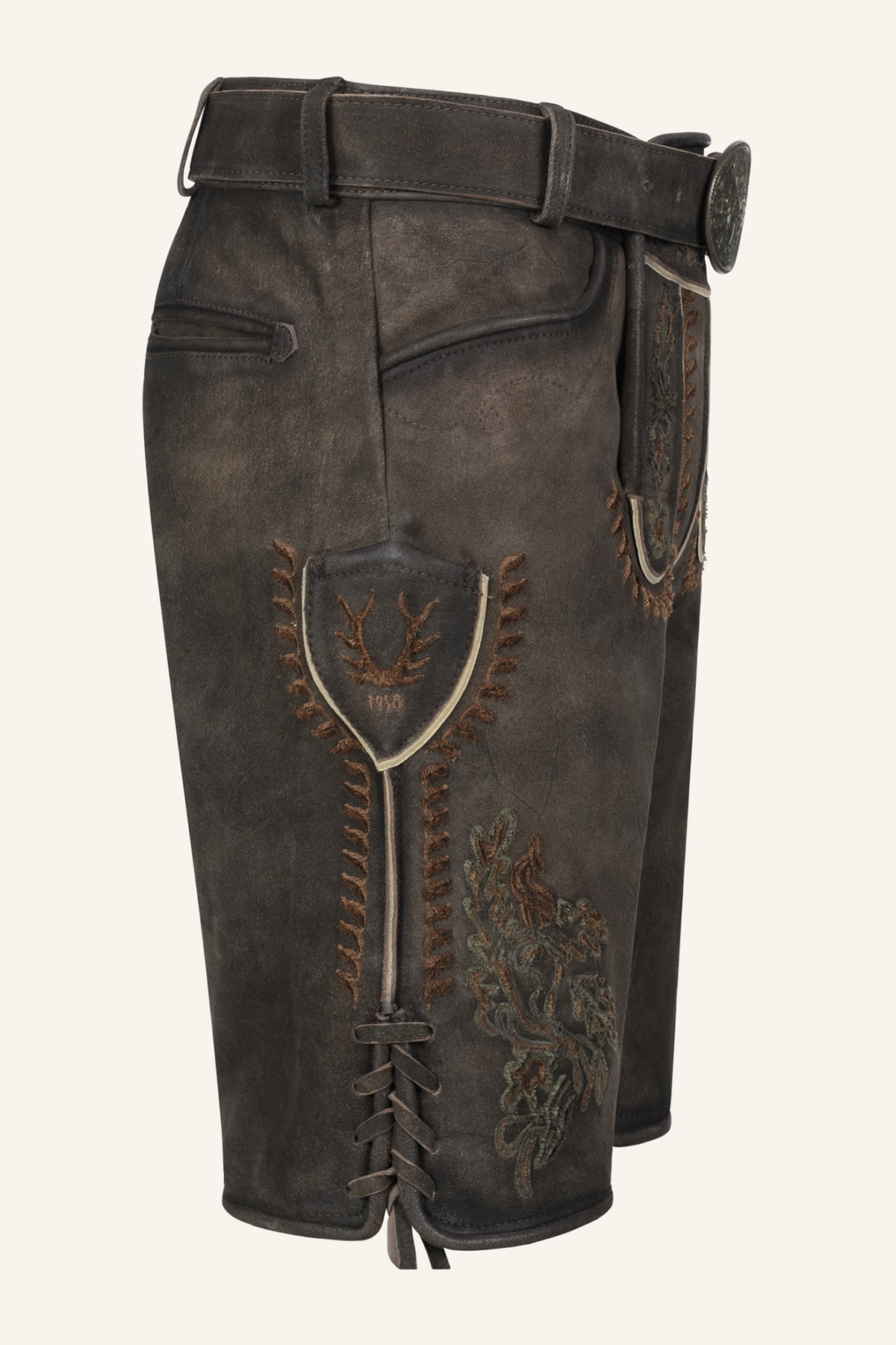 Lederhose Elliot met riem
