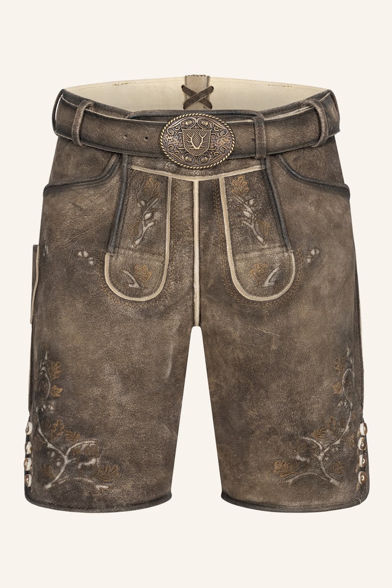 Lederhose Wanja met riem