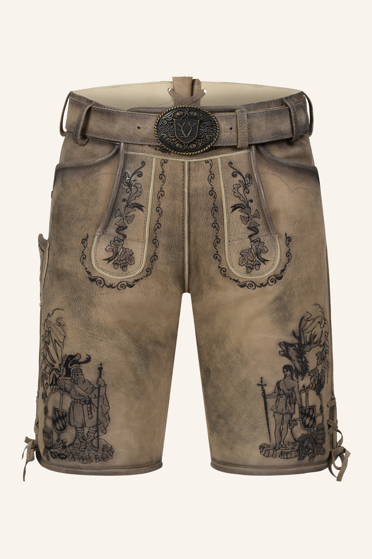 Lederhose Giuliano met riem