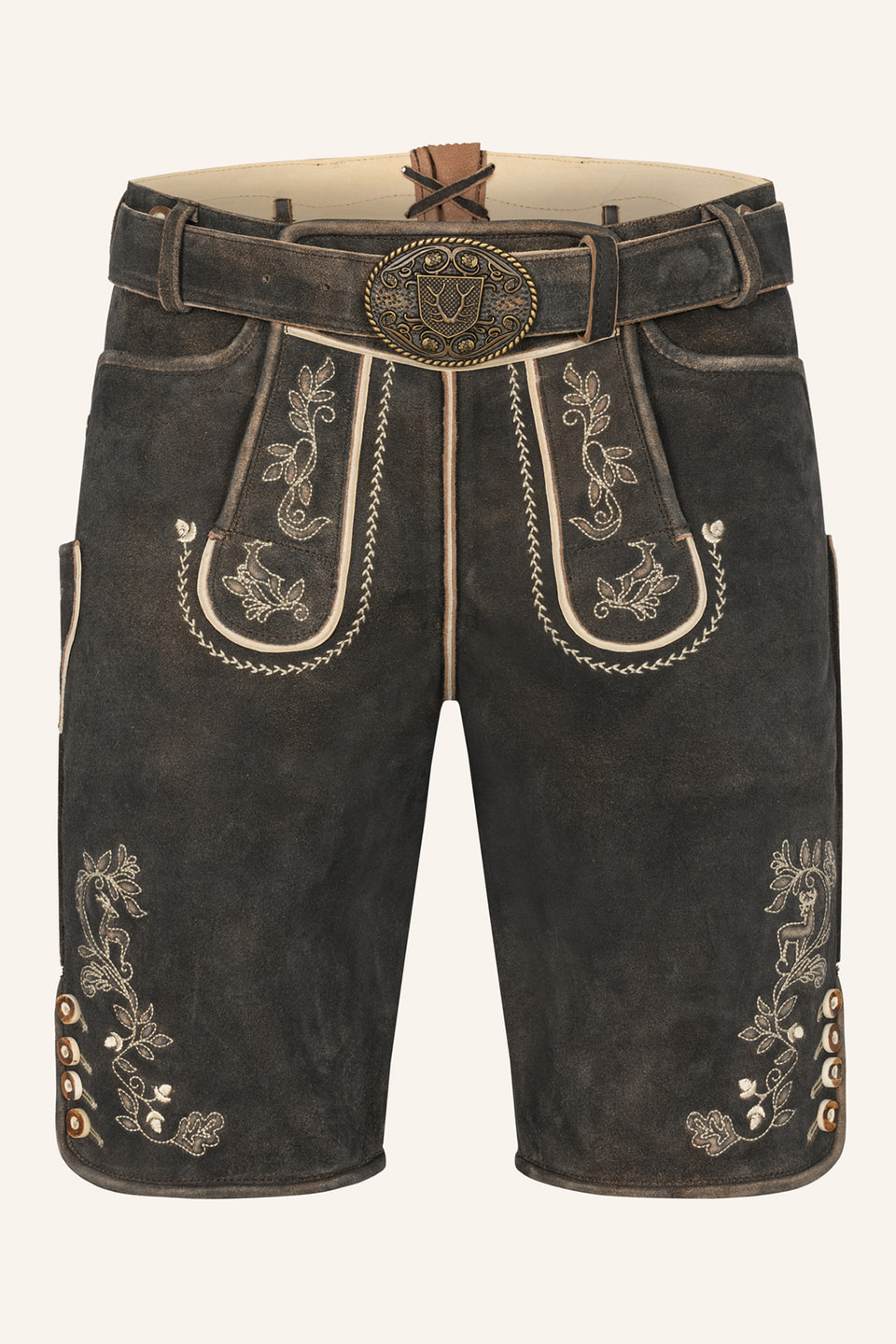 Lederhose Arendt met riem