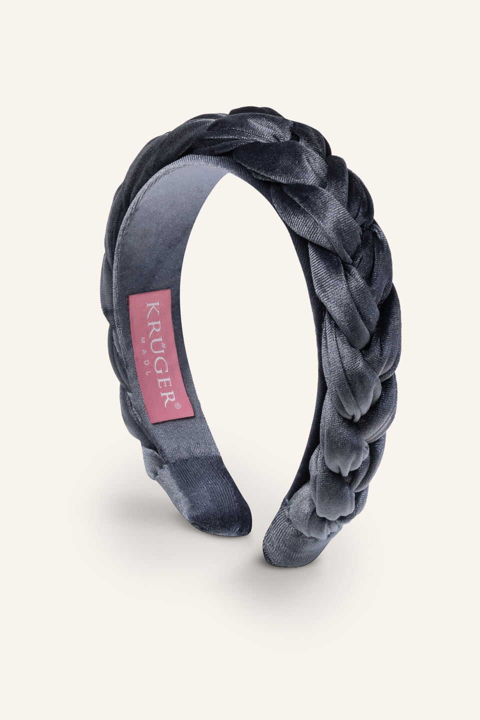 Gevlochten fluwelen haarband