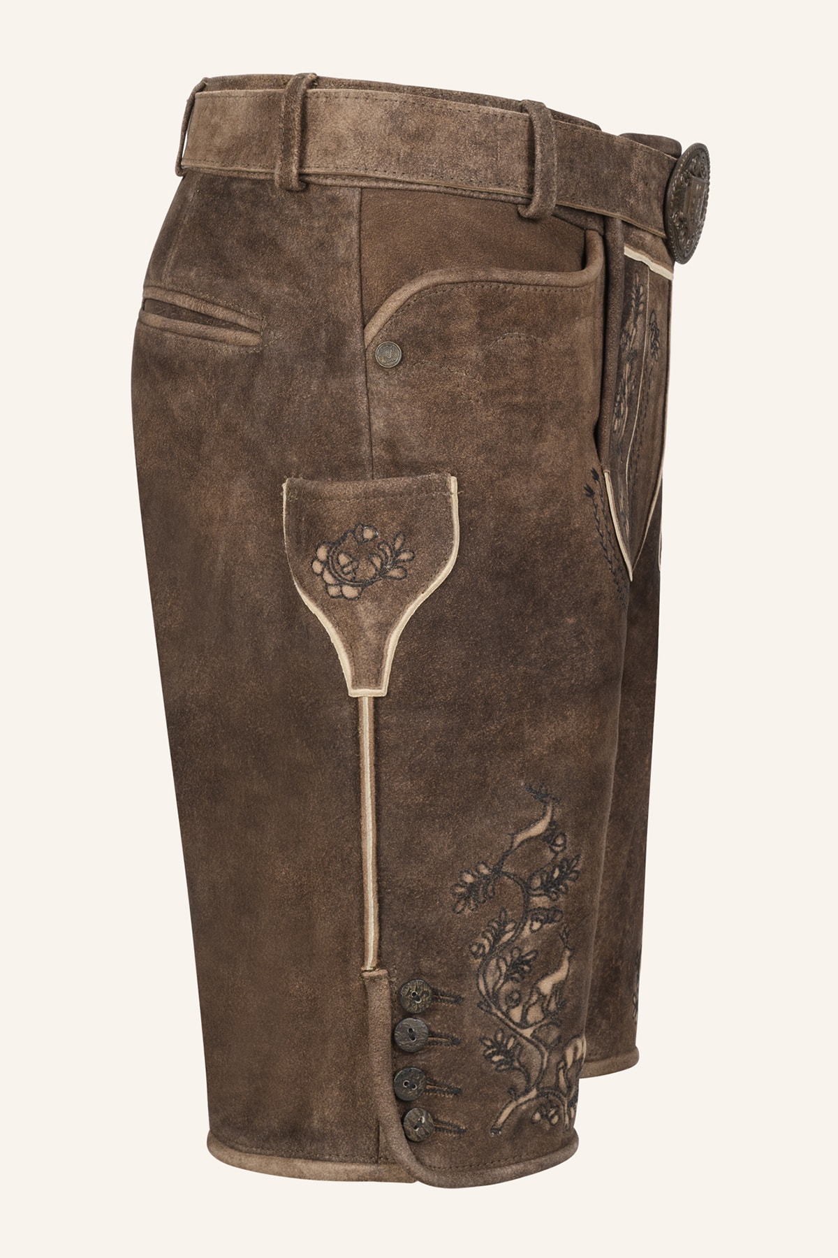 Lederhose Mischa met riem