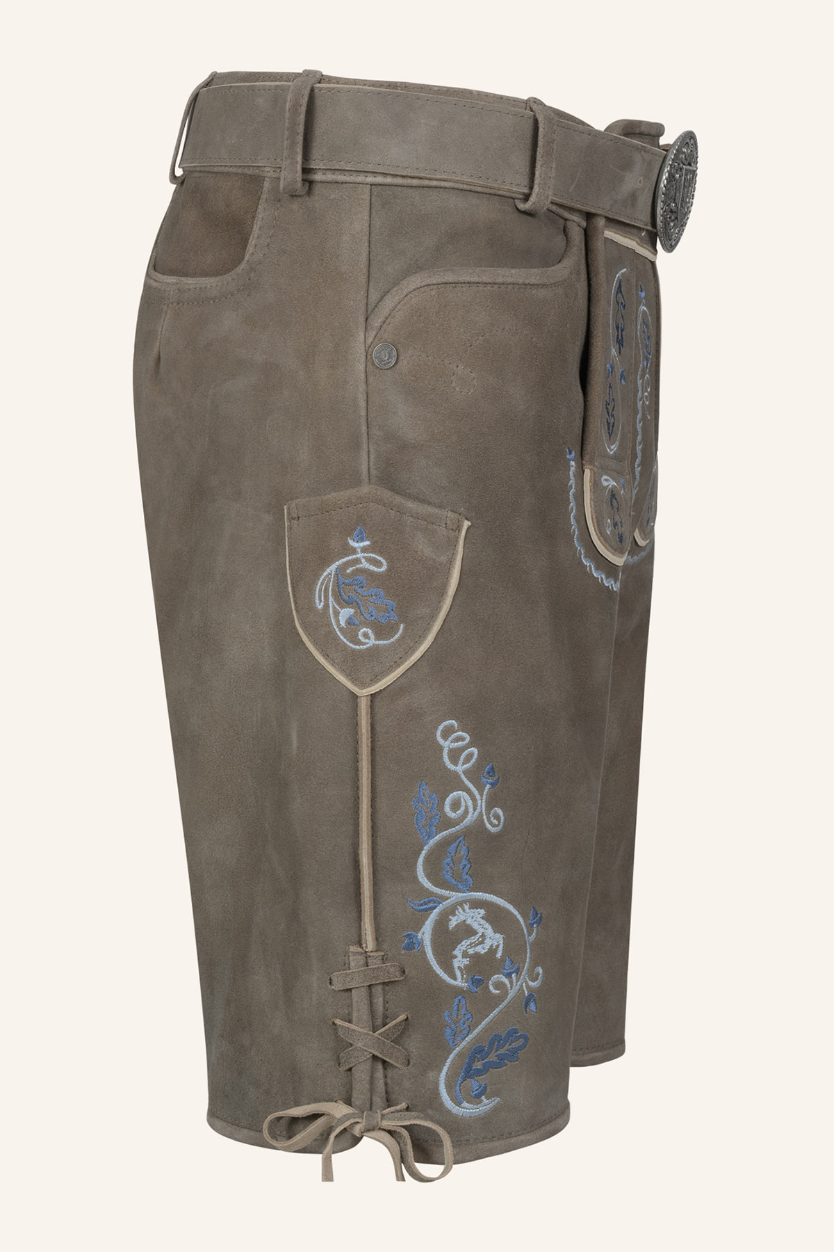 Lederhose Malik met riem