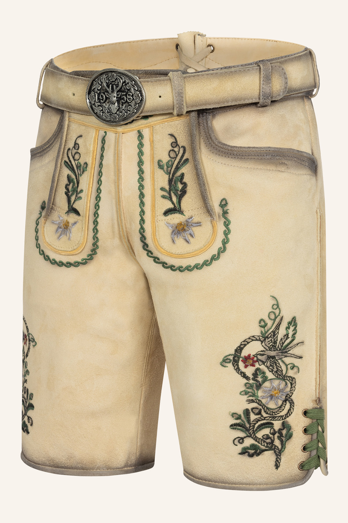 Lederhose Darian met riem