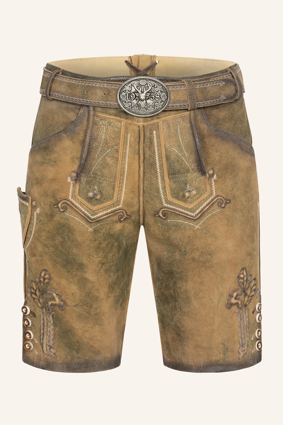 Lederhose Milo met riem