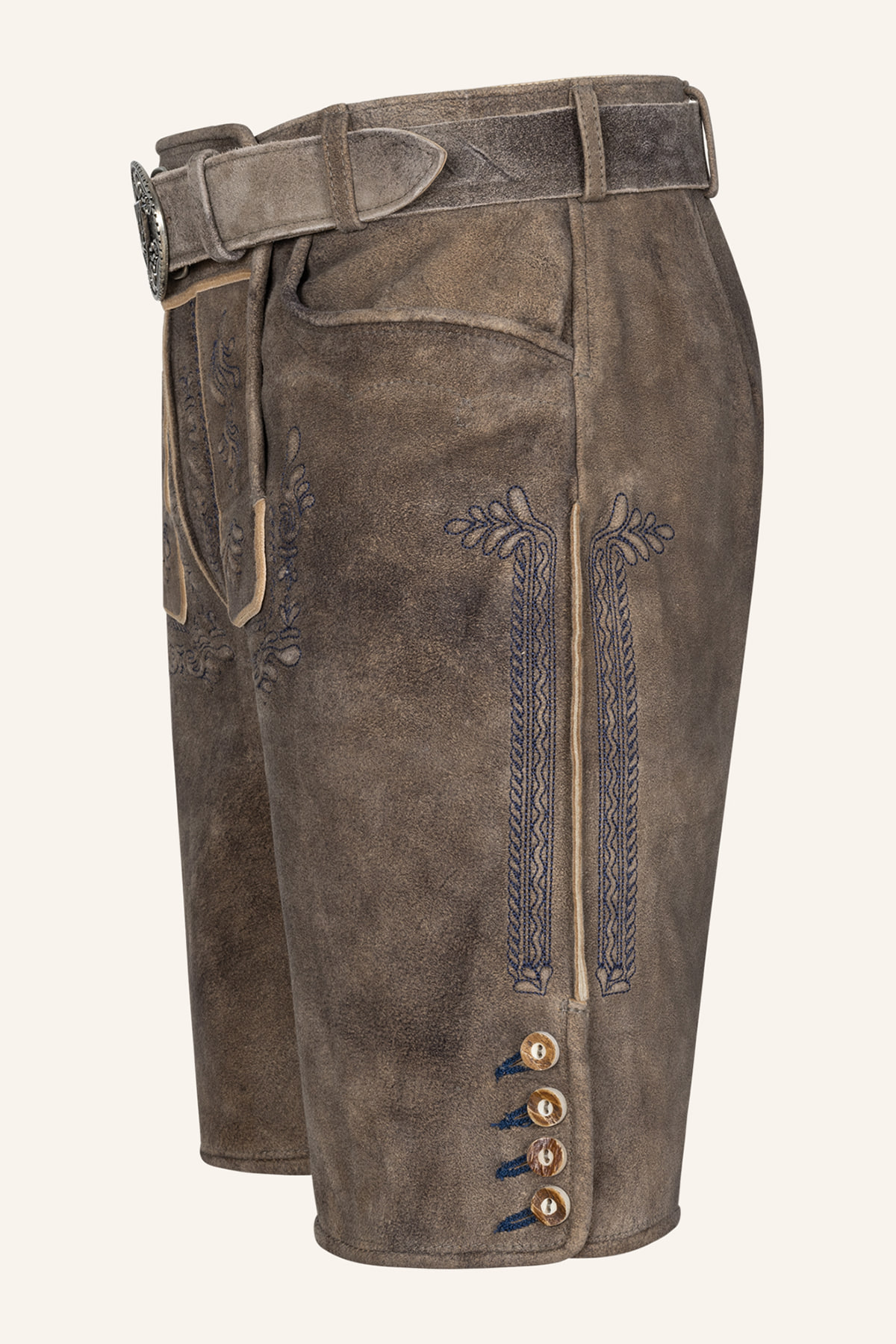 Lederhose Karim met riem