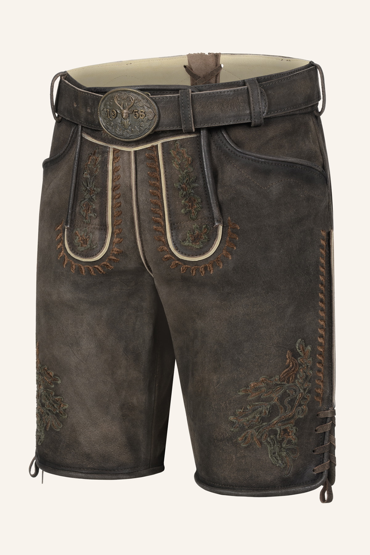 Lederhose Elliot met riem