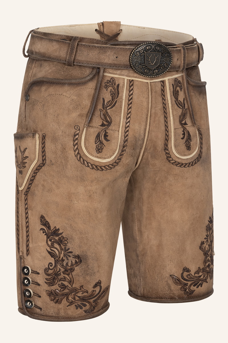 Lederhose Devian met riem