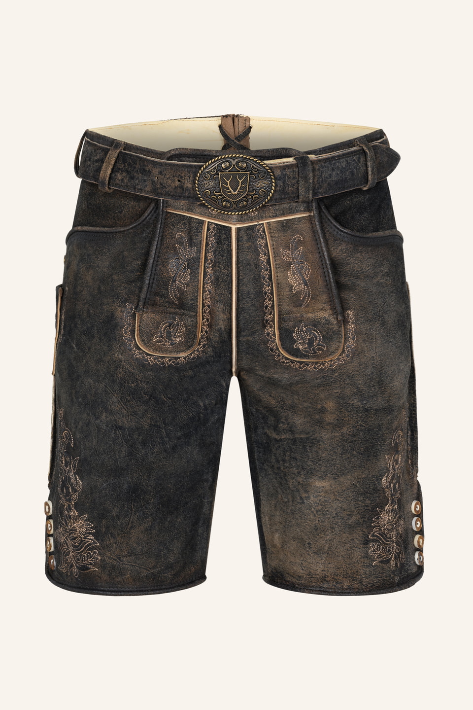 Lederhose Jihn met riem