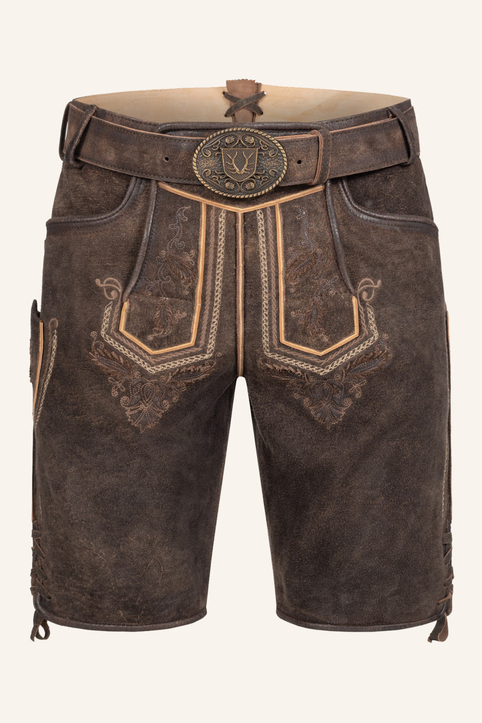 Lederhose Roger met riem