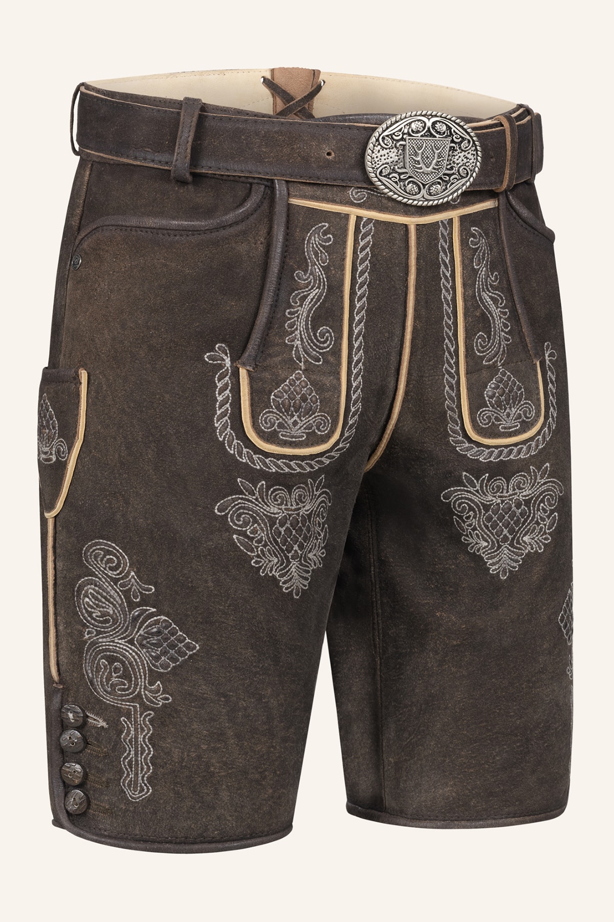 Lederhose Vinc met riem
