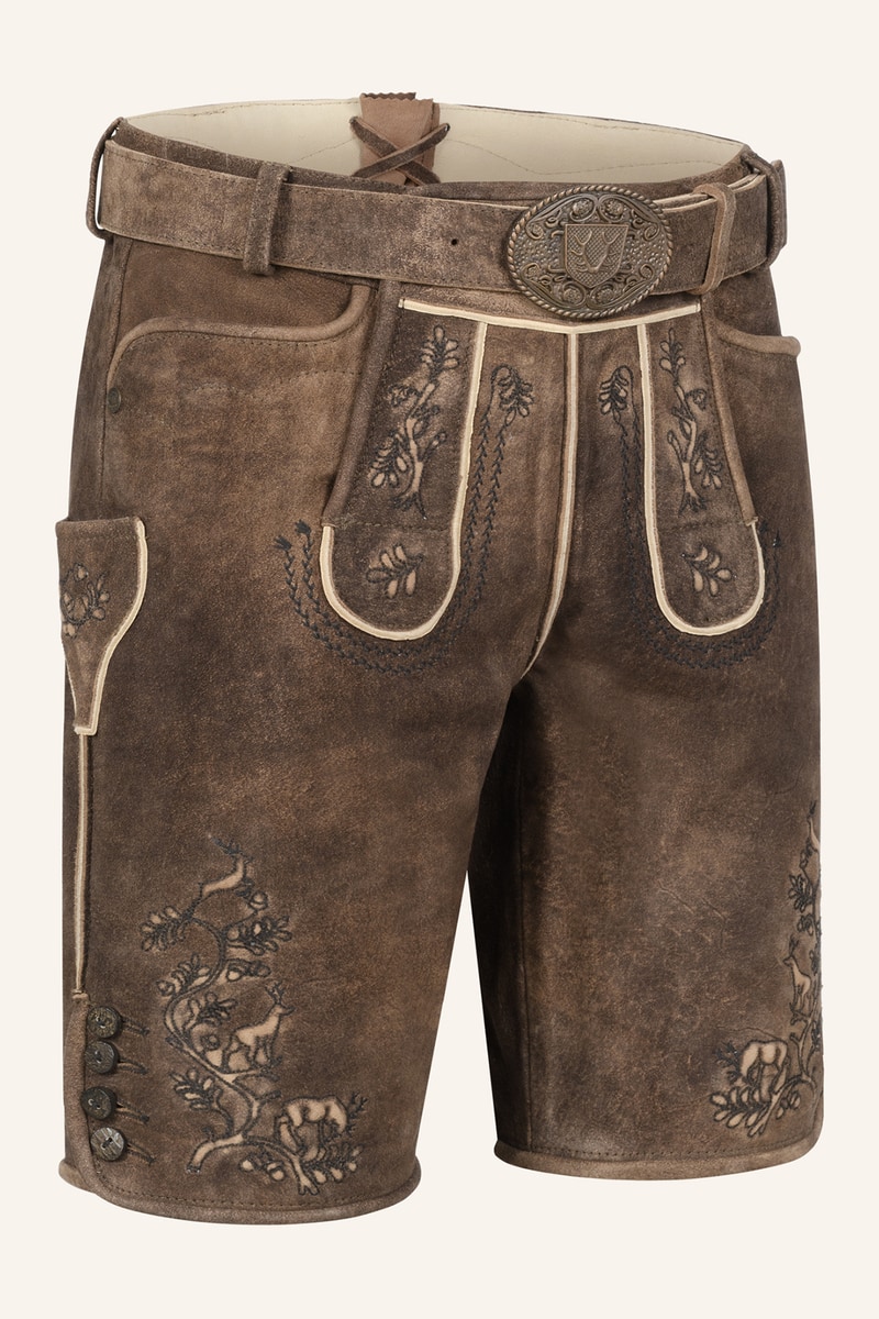 Lederhose Mischa met riem