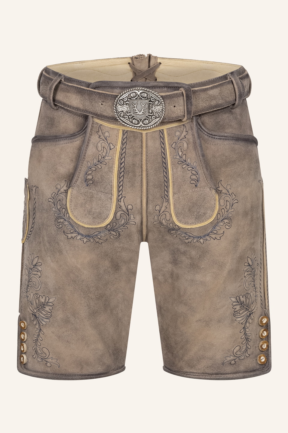 Lederhose Brandon met riem