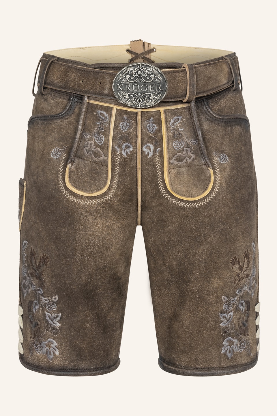Lederhose Ulli met riem