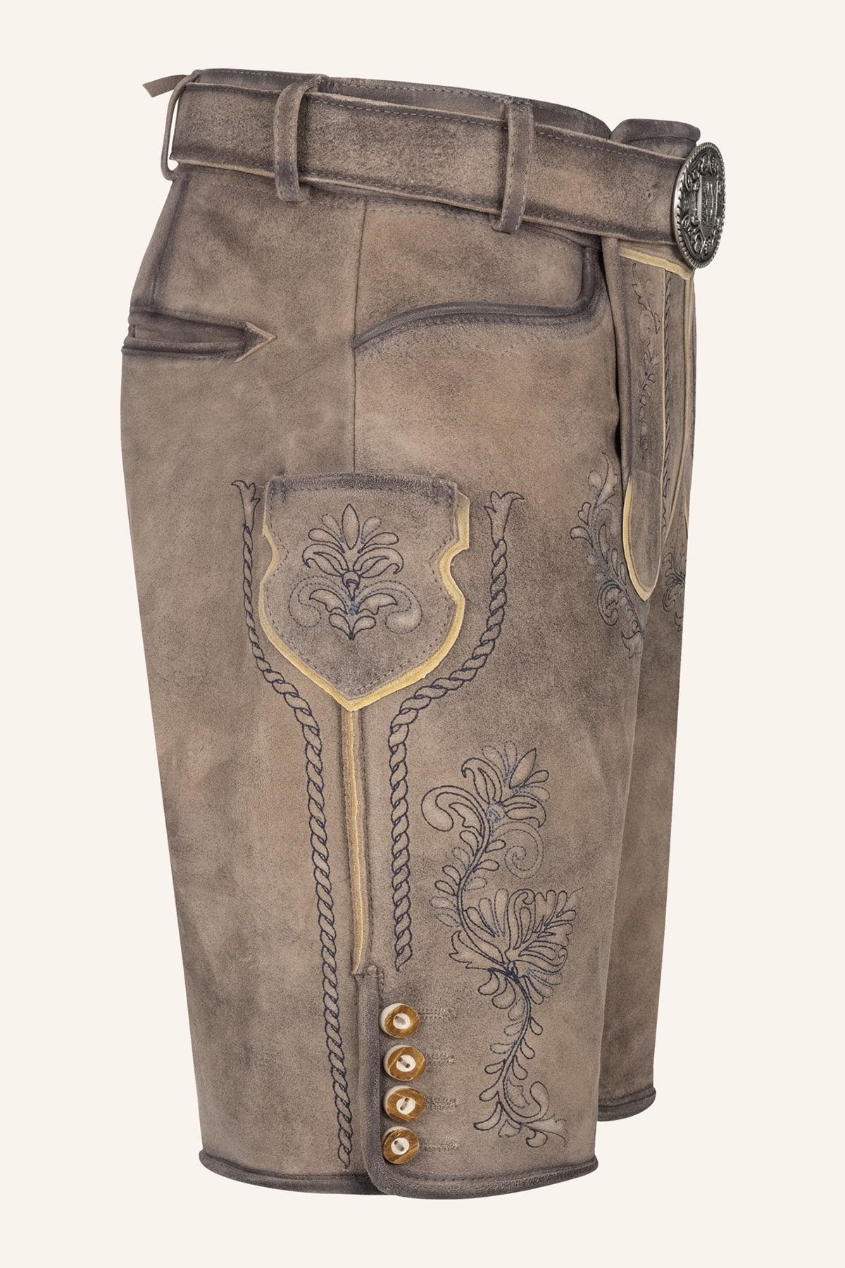Lederhose Brandon met riem
