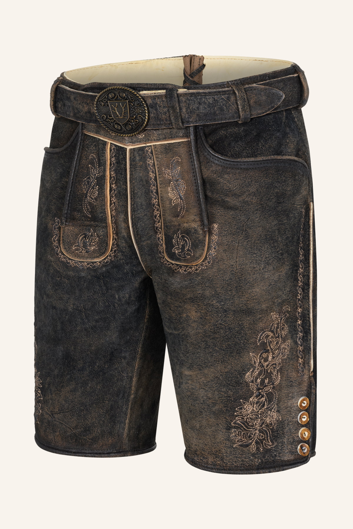 Lederhose Jihn met riem