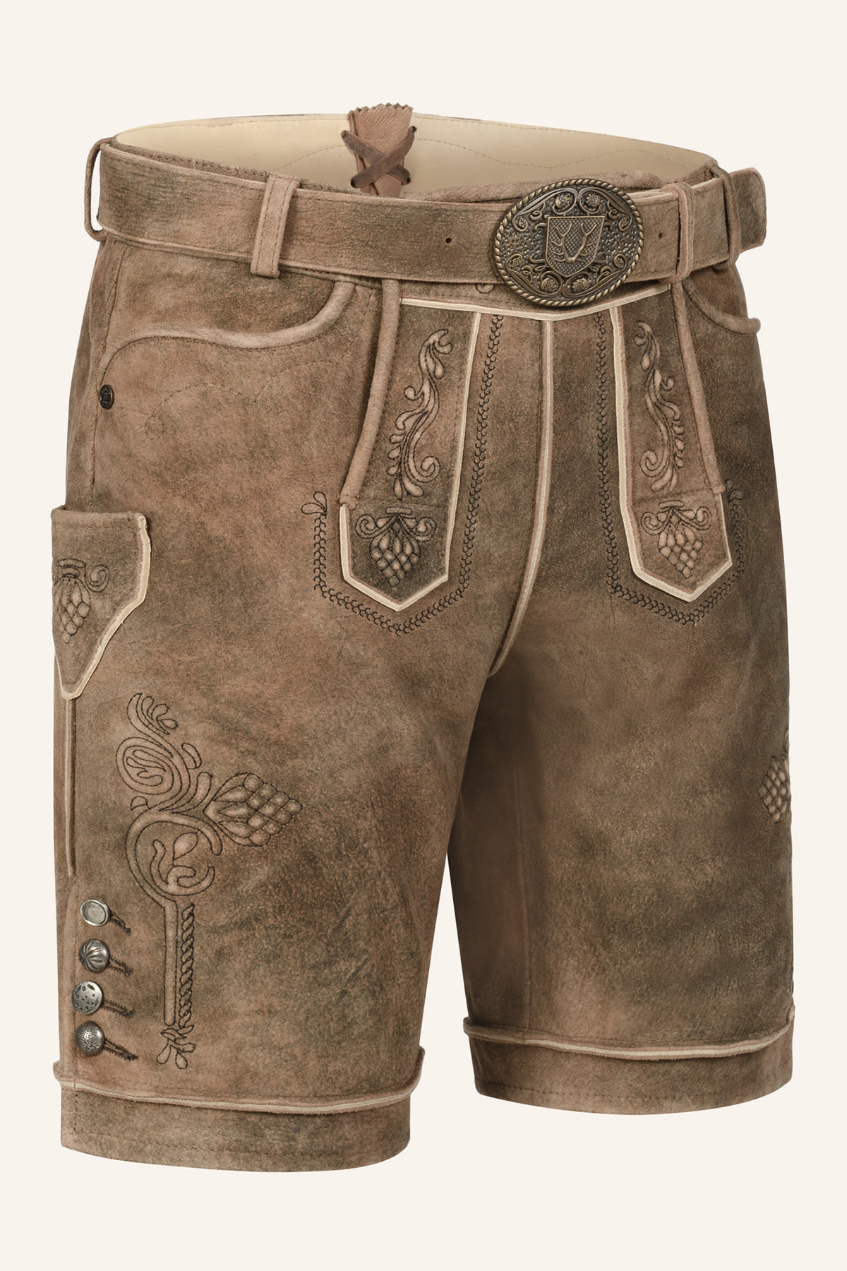 Lederhose Jakobus met riem 