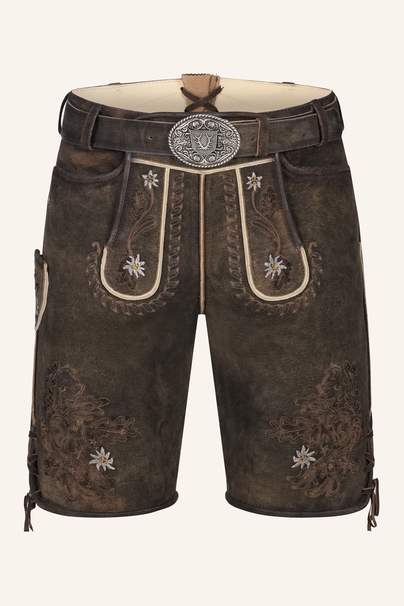 Lederhose Leny met riem