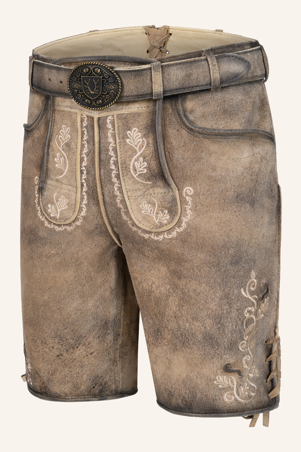 Lederhose Melo met riem