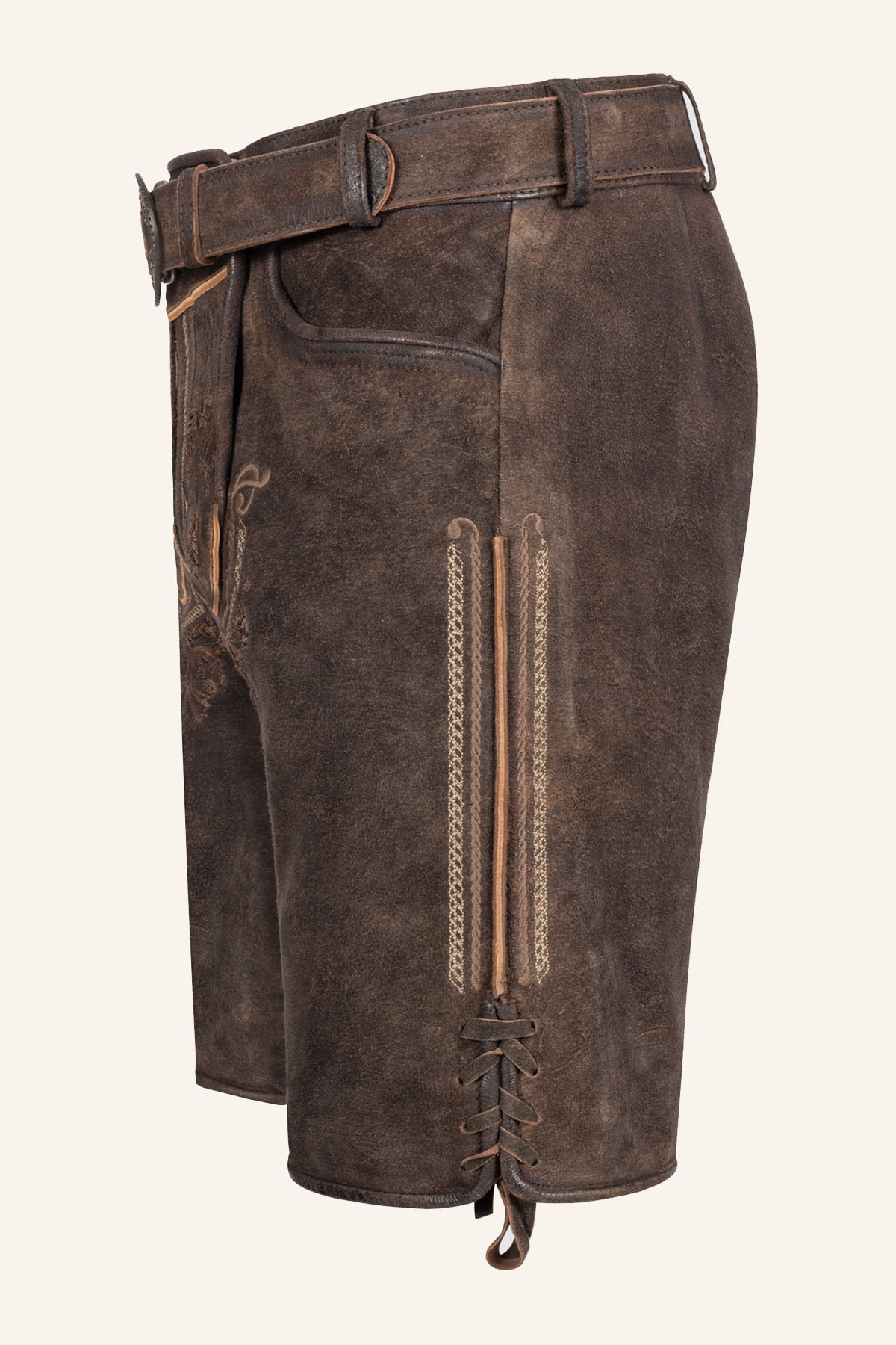 Lederhose Roger met riem