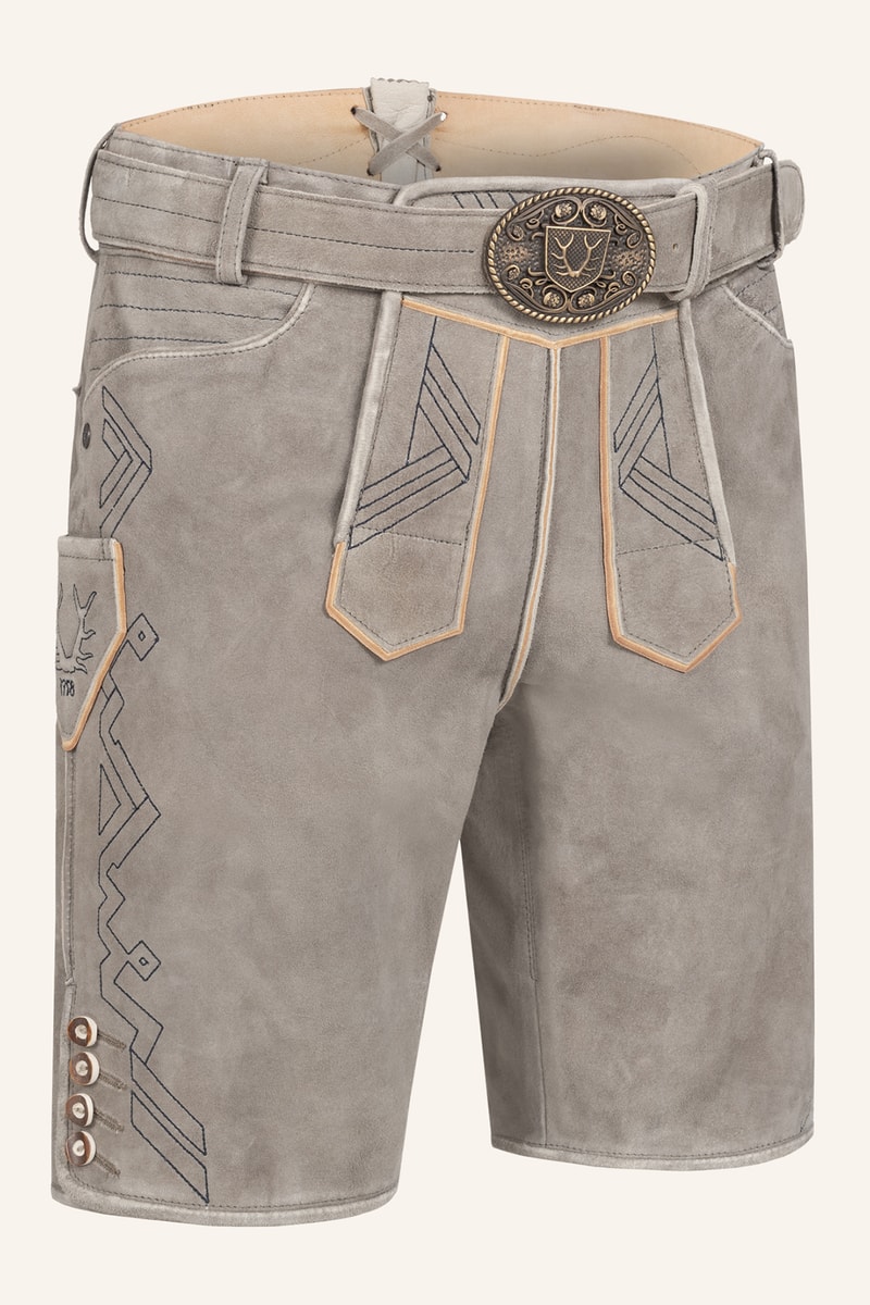 Lederhose Xilas met riem