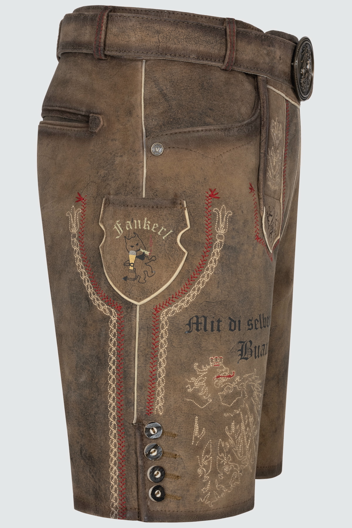 Lederhose Fankerl met riem