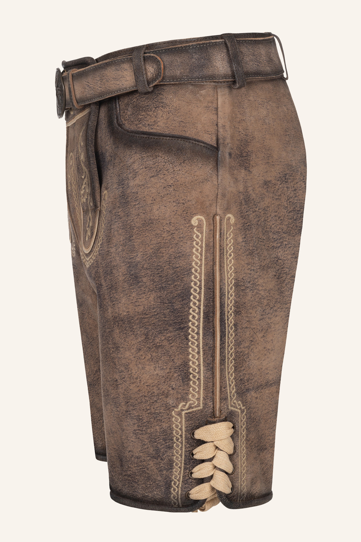 Lederhose Magnus met riem