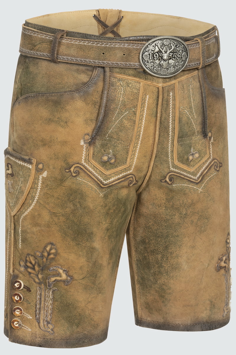 Lederhose Milo met riem